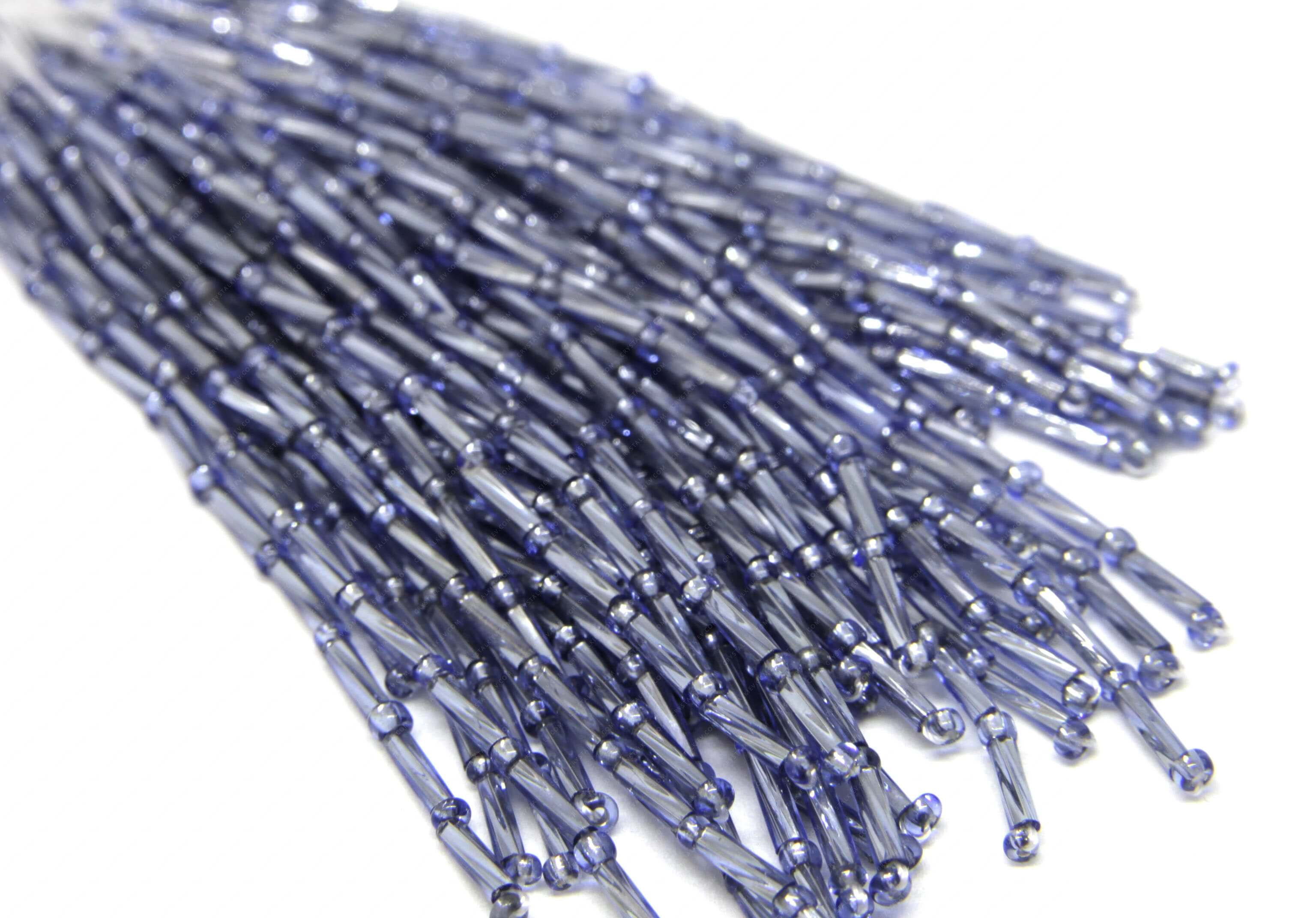 Пучки стекляруса Lt. Sapphire 6mm кручений